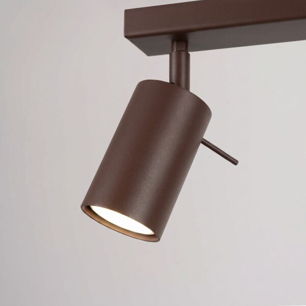Deckenstrahler flexibel 3-flammig Stahl GU10 L:45 cm