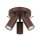 Deckenspot schwenkbar Stahl Braun GU10 L:25,7 cm rund