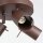 Deckenspot schwenkbar Stahl Braun GU10 L:25,7 cm rund
