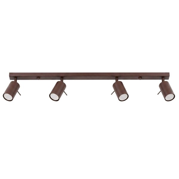 Deckenstrahler schwenkbar 4-flammig Stahl GU10 L:80 cm