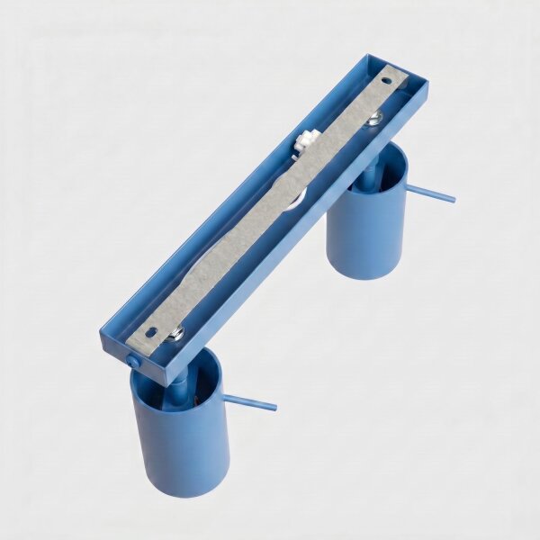 Deckenspot schwenkbar 2-flammig Stahl GU10 L:30 cm