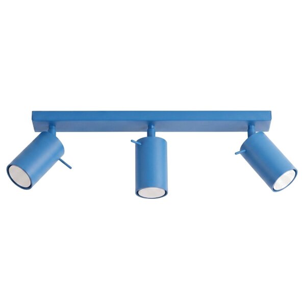 Deckenspot schwenkbar 3-flammig Stahl GU10 L:45 cm