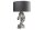 Tischleuchte Metall Stoff Pferdebüste 54 cm hoch E27