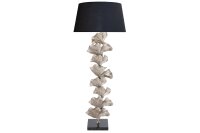 Stehlampe Marmor Metall Stoff 123 cm E27 Ginko Blätter