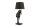 Tischlampe Schwarz Gold 75 cm hoch Pferd E27 Stoffschirm