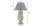 Tischlampe E27 55 cm hoch in Bronze Schwarz Gold Bulldogge