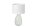 Tischlampe Glas Stoff 60 cm Transparent Weiß Retro E27