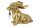 Deko Tischleuchte in Gold 50 cm hoch Dackel Statue E27