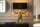 Tischlampe Stoff Polyresin 50 cm Gorilla in Gold Schwarz E27