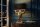 Tischlampe Stoff Polyresin 50 cm Gorilla in Gold Schwarz E27