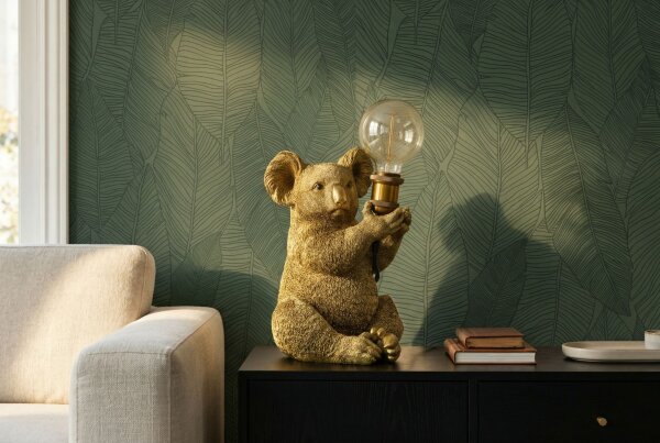 Dekolampe Statue Koala 34 cm klein Polyresin Handarbeit