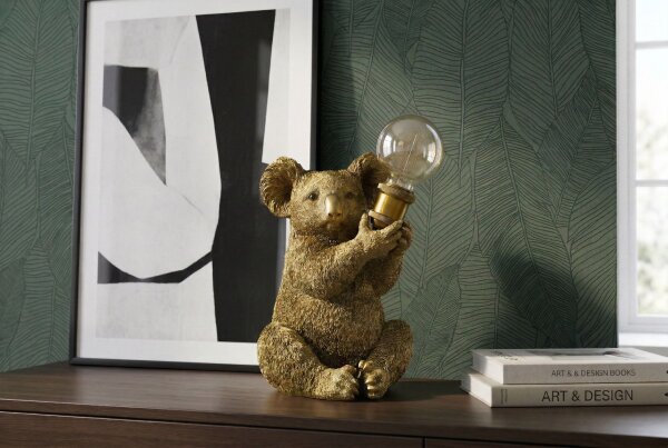 Dekolampe Statue Koala 34 cm klein Polyresin Handarbeit