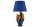 Nachttischlampe Blau Gold 55 cm in E27 Handarbeit Papageien