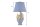 Nachttischlampe Blau Gold 55 cm in E27 Handarbeit Papageien
