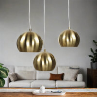 Glanzvolle Hängelampe MIRRI Gold Retro Esstisch