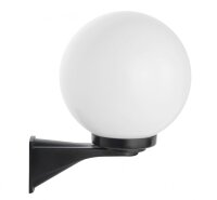 Wandleuchte Aluminium Schwarz Weiß E27 IP43 H:36 cm