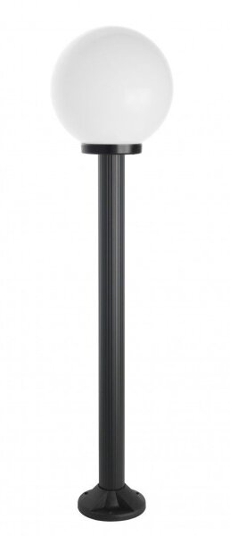 Wegeleuchte Stahl Schwarz Weiß E27 IP43 H:125 cm