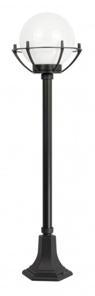 Wegeleuchte Aluminium Schwarz Weiß E27 IP43 H:102 cm