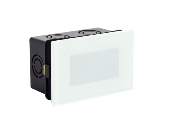 LED Einbauleuchte Glas Weiß 4000K IP65 B:10,9 cm