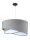 Pendelleuchte Esstisch Grau Weiß Stoff Lampe