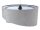 Pendelleuchte Esstisch Grau Weiß Stoff Lampe