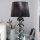 Tischleuchte 50cm Modern Design edel Schwarz Chrom