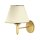 Wandlampe Messing Stoff Schirm PENELO E27 Leuchte