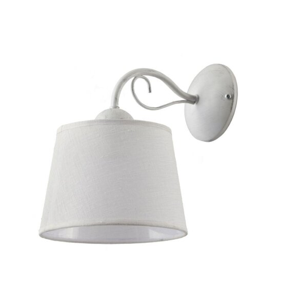 Weiße Wandleuchte Schirm LOCOLA Schlafzimmer Lampe