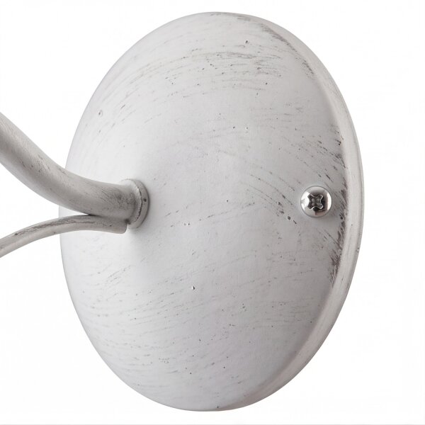 Weiße Wandleuchte Schirm LOCOLA Schlafzimmer Lampe
