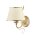 Wandleuchte BERTHA Shabby Gold Wei&szlig; Bett Lampe E27
