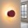 LED Wandleuchte Burgund Transparent 3000K B:28 cm rund