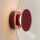 LED Wandleuchte Burgund Transparent 3000K B:28 cm rund
