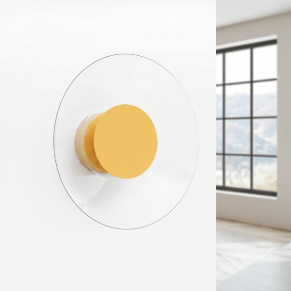 LED Wandleuchte Gelb Plexiglas Stahl 4000K B:28 cm