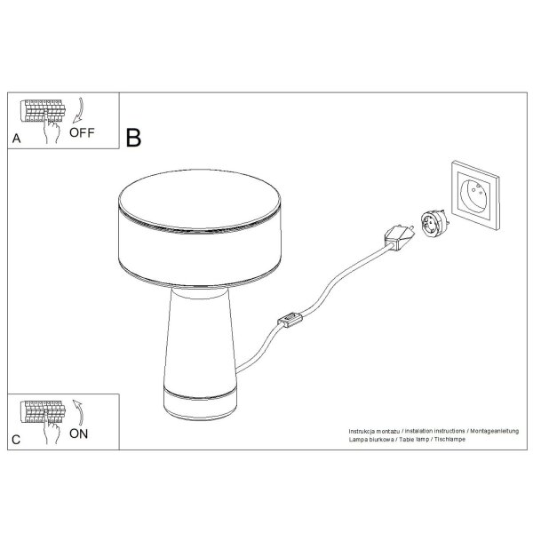 Tischlampe schwenkbar Olivgrün G9 H:28 cm Ø20 cm Modern