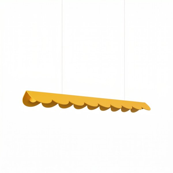 LED Pendelleuchte Gelb Alu 3000K warmweiß L:98,5 cm