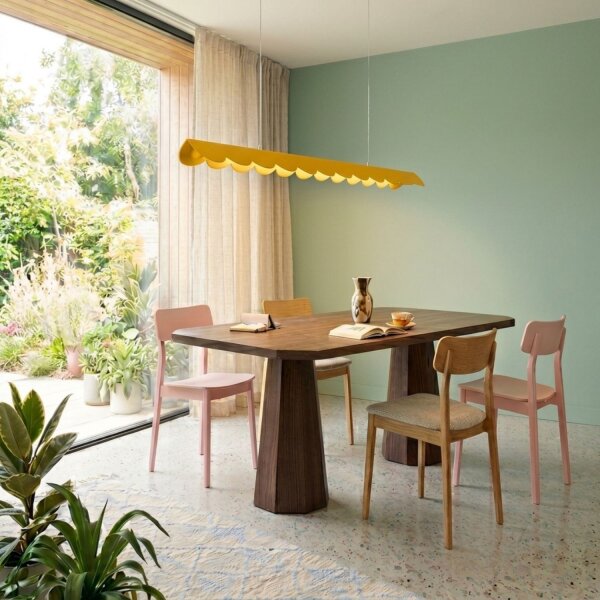 LED Pendelleuchte Gelb Alu 4000K neutralweiß L:98,5 cm