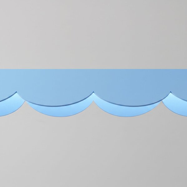 LED Pendelleuchte Azurblau Alu 4000K 16W L:131 cm lang
