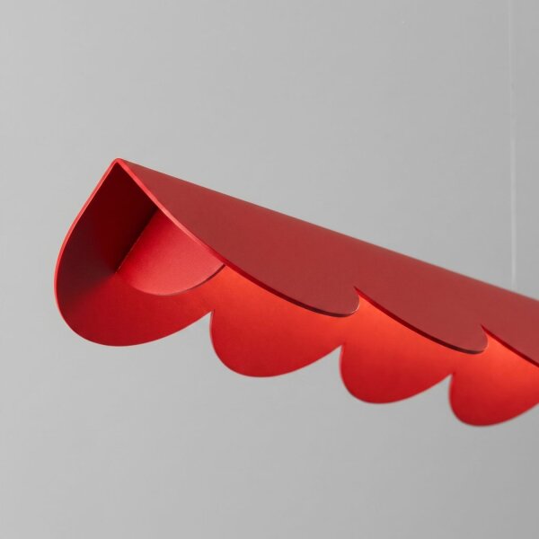 LED Pendelleuchte Rot 4000K neutralweiß 16W L:131 cm