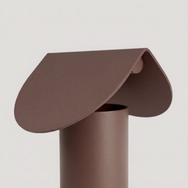 LED Tischleuchte schwenkbar Braun 3000K H:15 cm klein