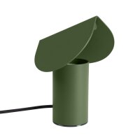 LED Tischleuchte schwenkbar Olivgrün Alu 3000K H:15 cm