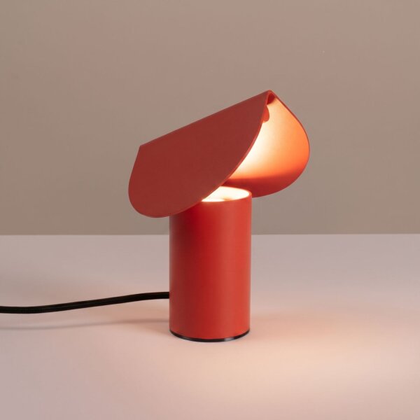 LED Tischleuchte schwenkbar Rot 3000K H:15 cm klein