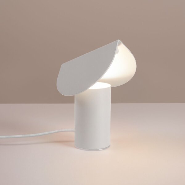 LED Tischleuchte schwenkbar Aluminium Weiß 3000K 15 cm