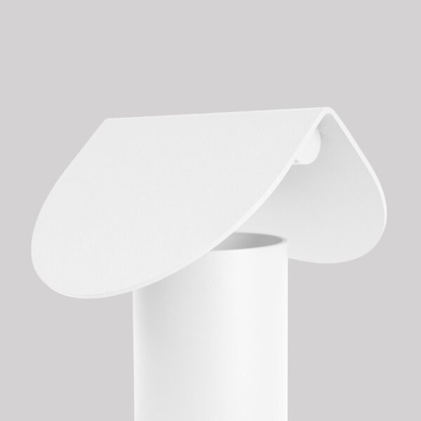 LED Tischleuchte schwenkbar Aluminium Weiß 3000K 15 cm