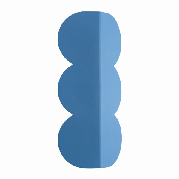 Wandleuchte Aluminium Azurblau G9 2-flammig H:33,6 cm
