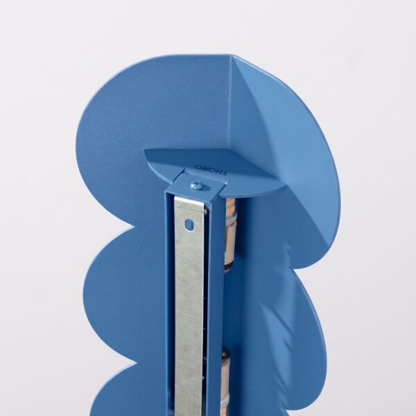 Wandleuchte Aluminium Azurblau G9 2-flammig H:33,6 cm