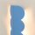 Wandleuchte Aluminium Azurblau G9 2-flammig H:33,6 cm