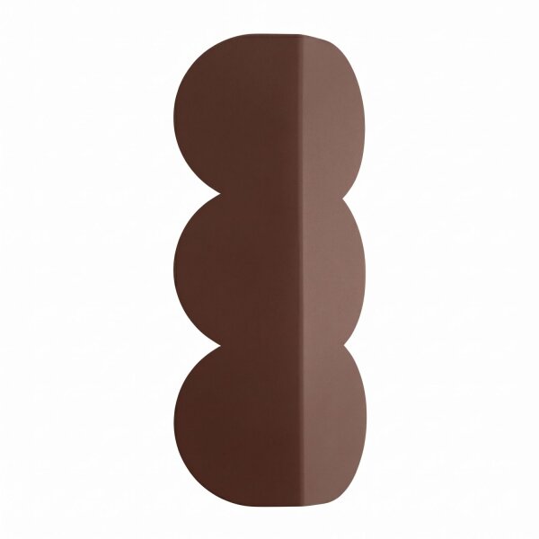 Wandleuchte Braun Alu G9 2-flammig H:33,6 cm dekorativ