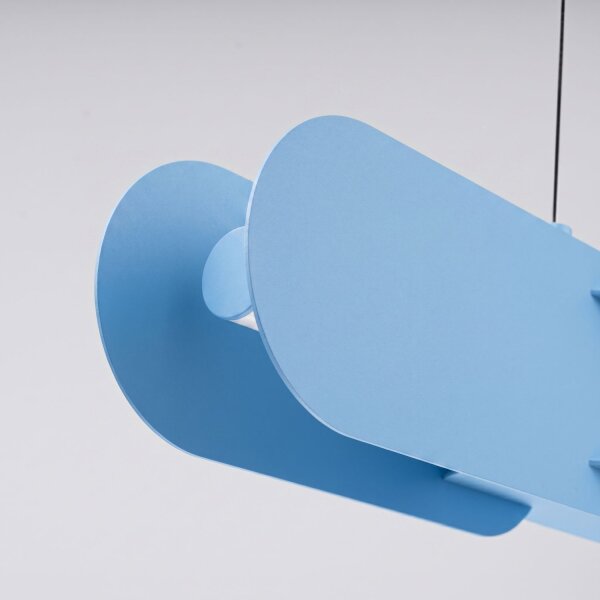LED Hängelampe dimmbar Hellblau 4000K L:158 cm Modern