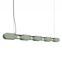LED Pendelleuchte dimmbar Olivgrün Stahl 3000K L:158 cm