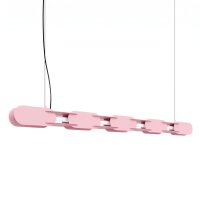 LED Hängelampe dimmbar Push-DIM Pink Stahl 3000K 158 cm
